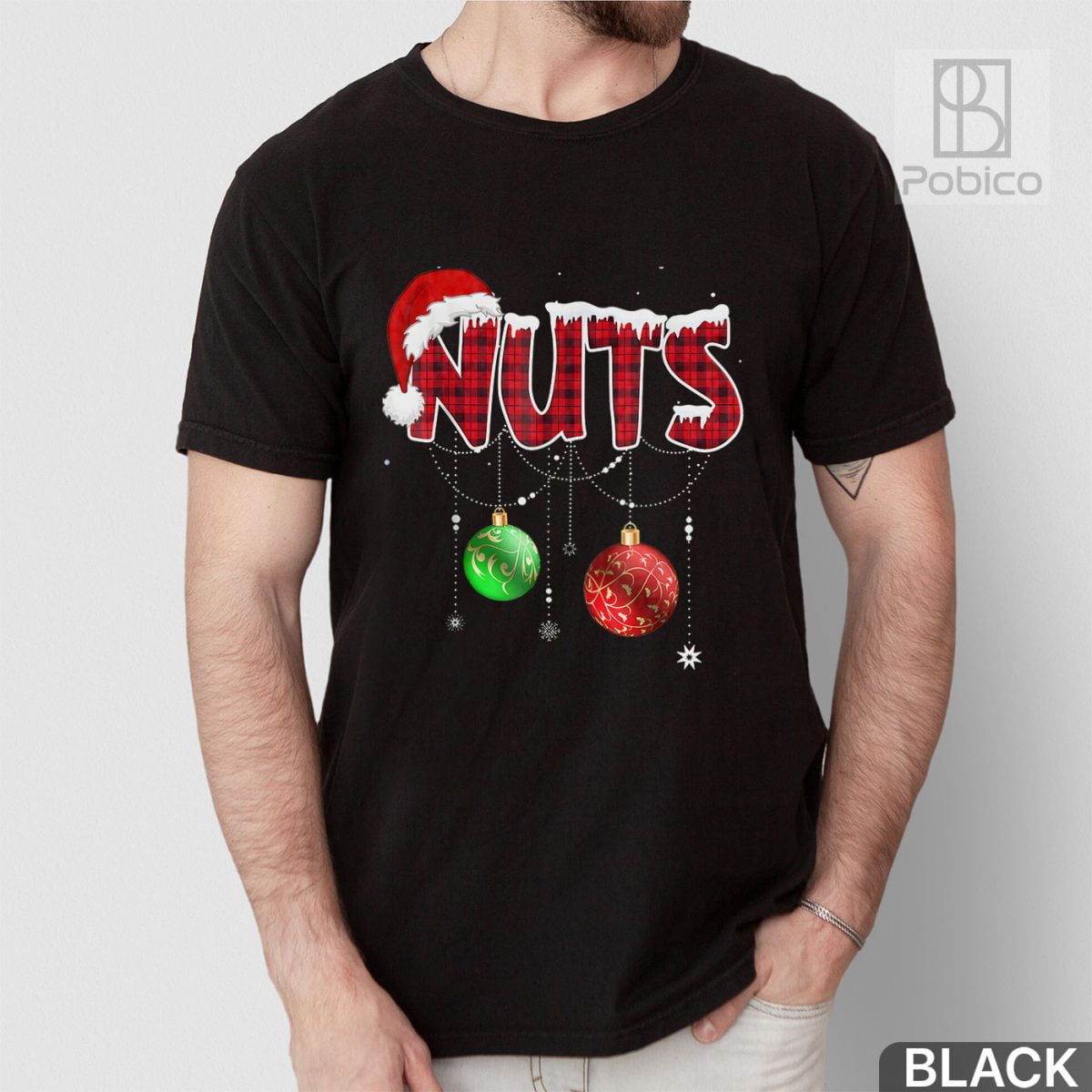 Chest-Nuts-Funny-Matching-Shirt,-Christmas-Nuts-T-Shirt-3