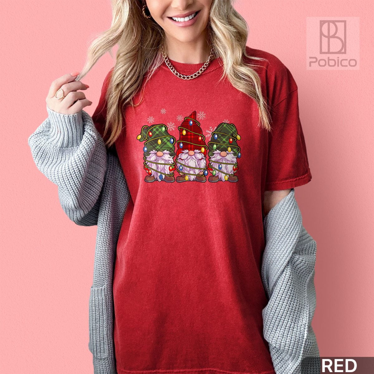 Christmas-Three-Gnomes-Shirt,-Buffalo-Plaid-Christmas-Shirt-2