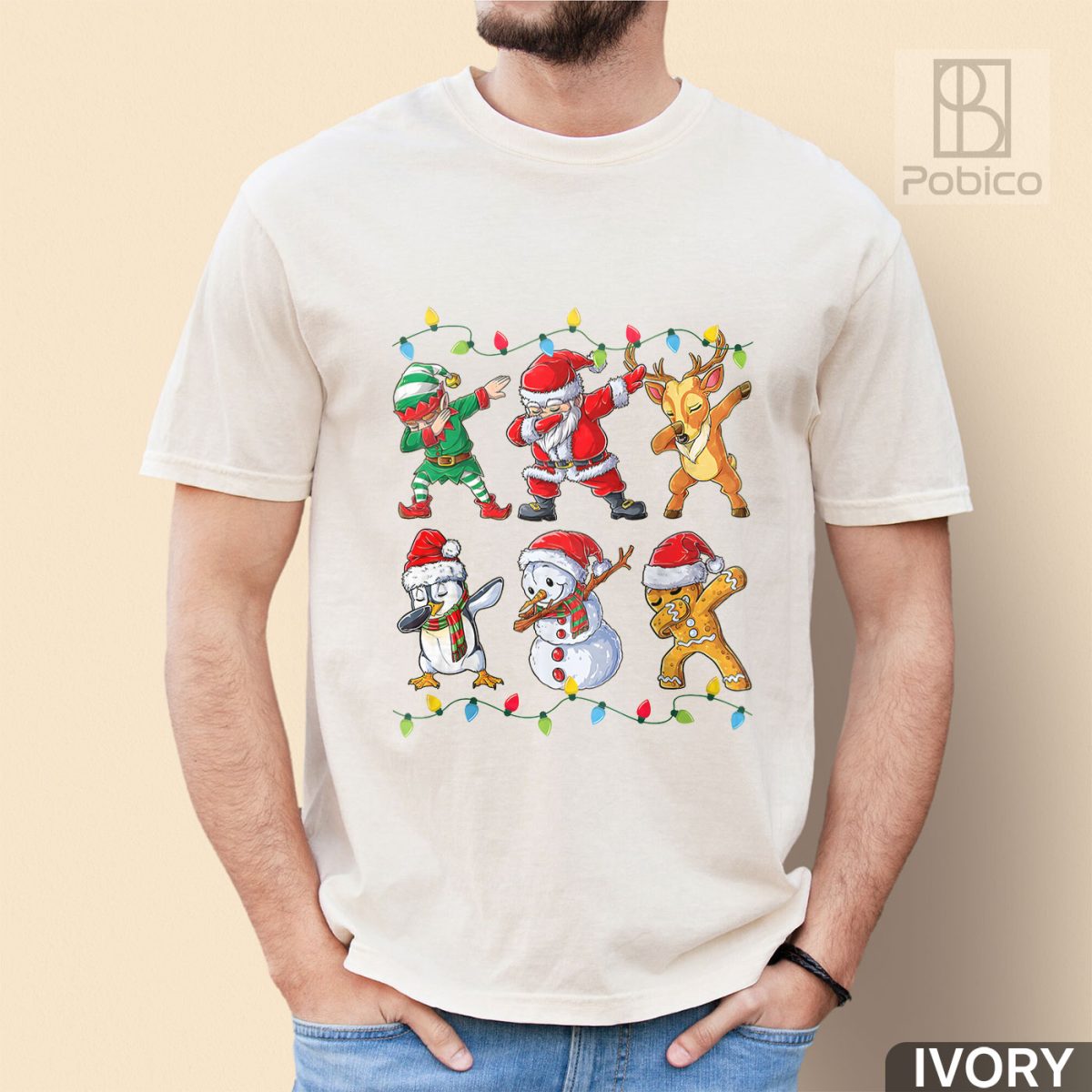 Dabbing-Santa-Elf-Friends-Christmas-Shirt-3