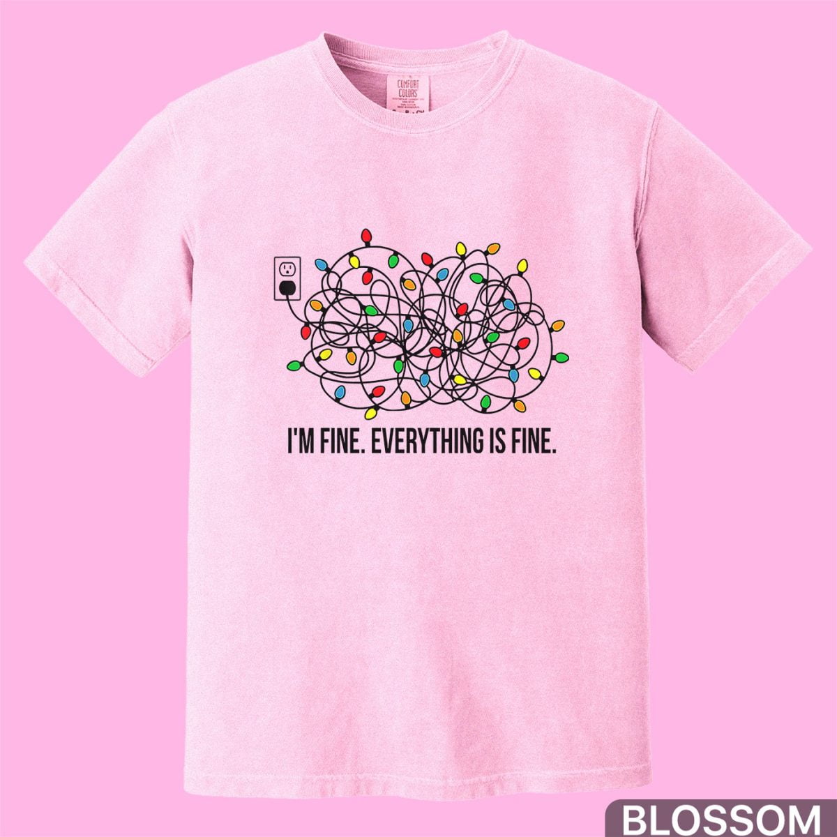 Everything-Is-Fine-Christmas-Shirt,-Christmas-Lights-Shirt-1