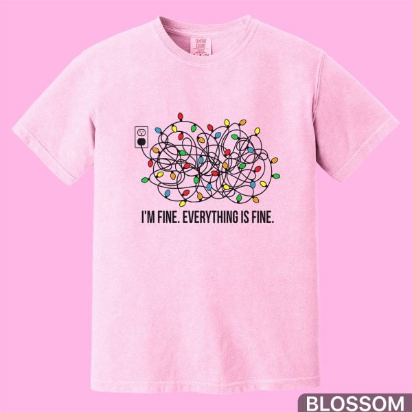 Everything-Is-Fine-Christmas-Shirt,-Christmas-Lights-Shirt-1