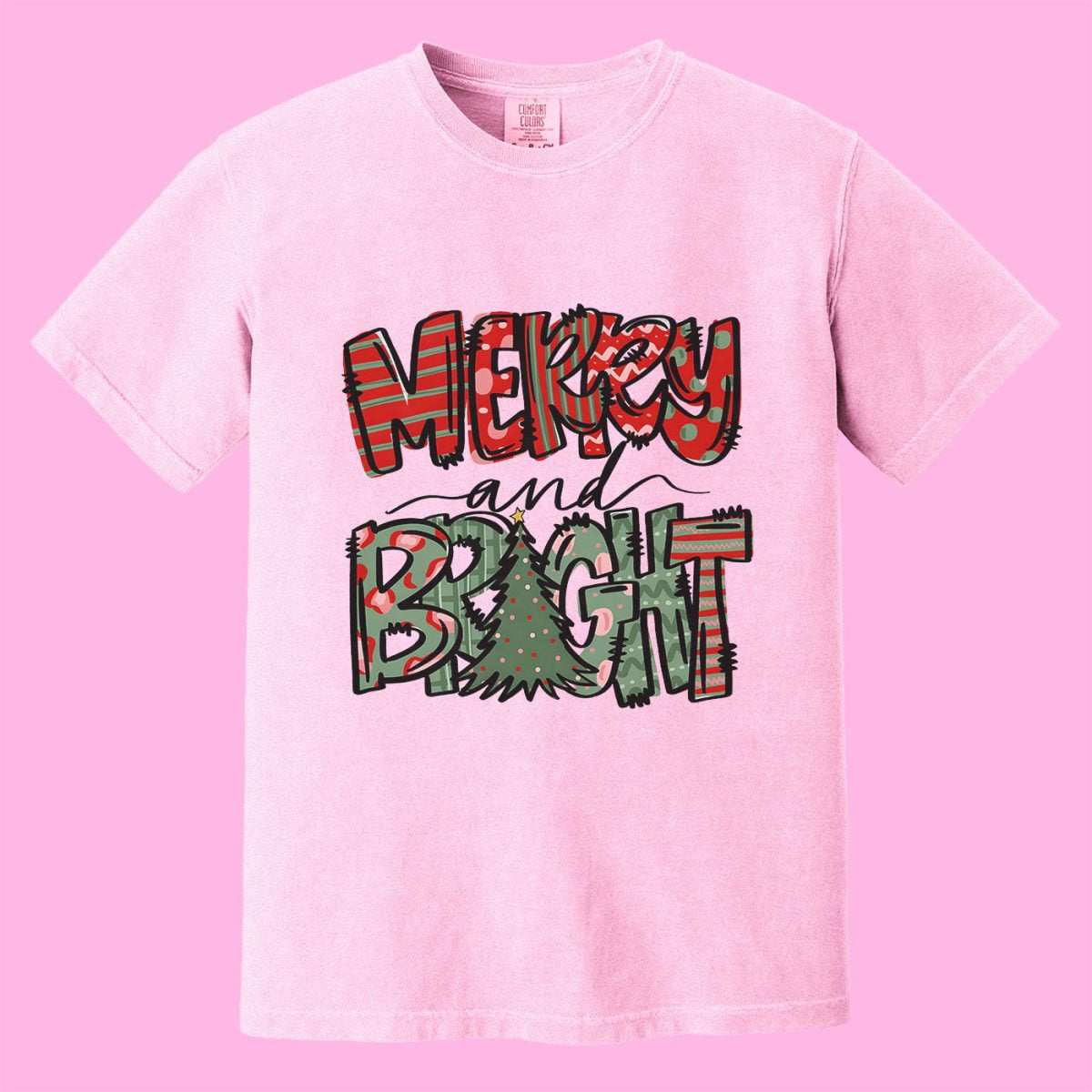 Merry-Bright-Christmas-Shirt,-Christmas-Lover-Shirt-1