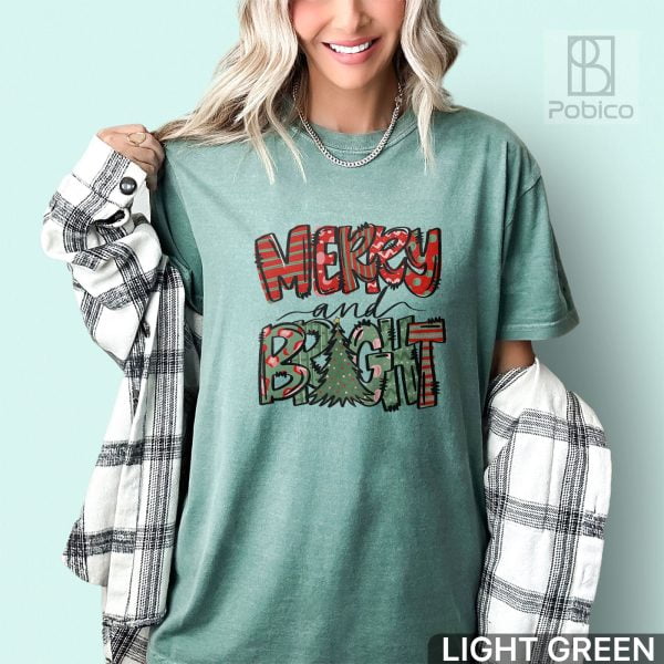 Merry-Bright-Christmas-Shirt,-Christmas-Lover-Shirt-2