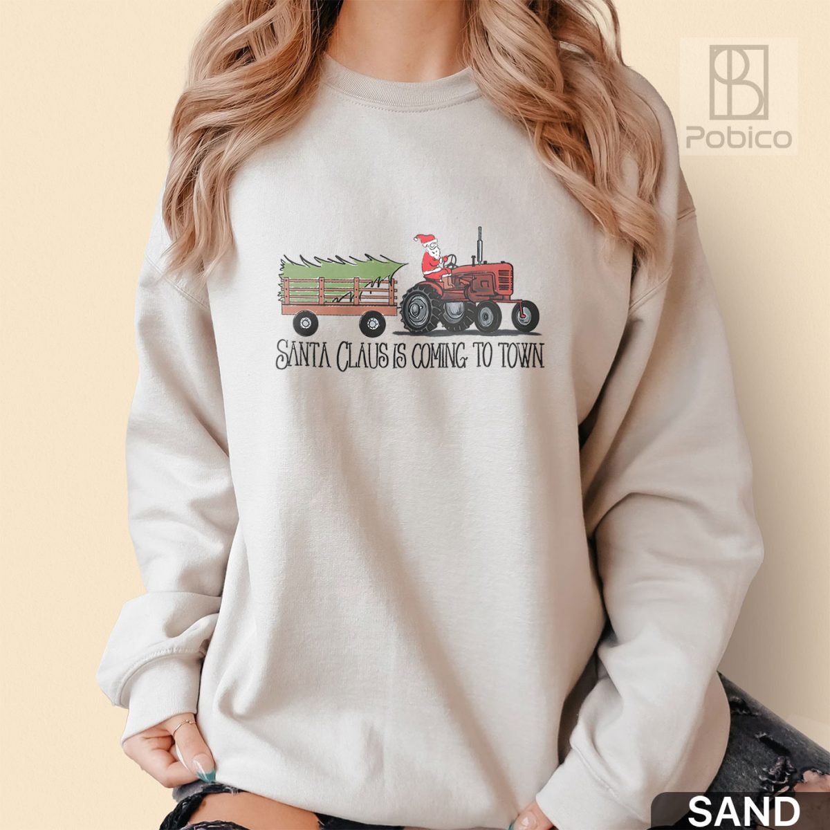 Santa-Claus-Tractor-Christmas-Shirt-Festive-Holiday-Shirt-4