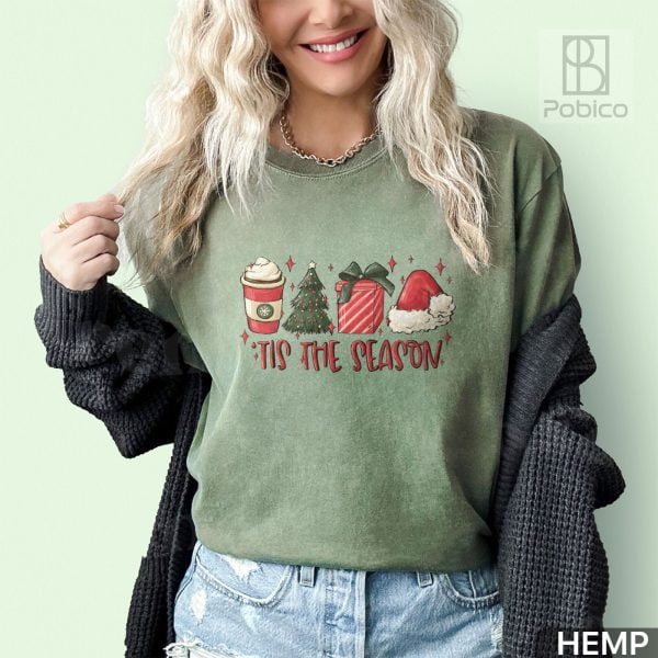 Tis-The-Season-Christmas-Shirt,-Cute-Winter-Christmas-Shirt-2